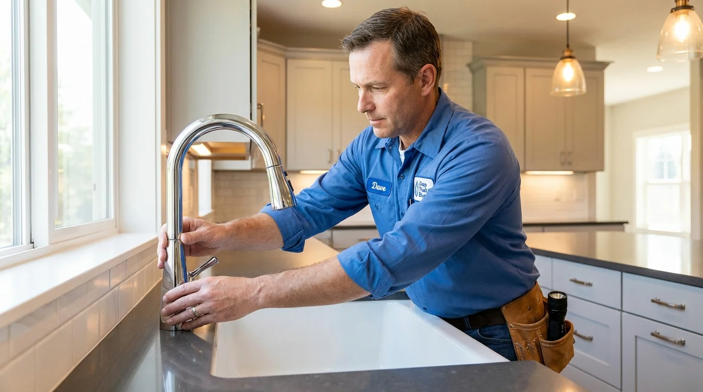 Kitchen faucet installation by Johns Plumbing LLC in Tenafly