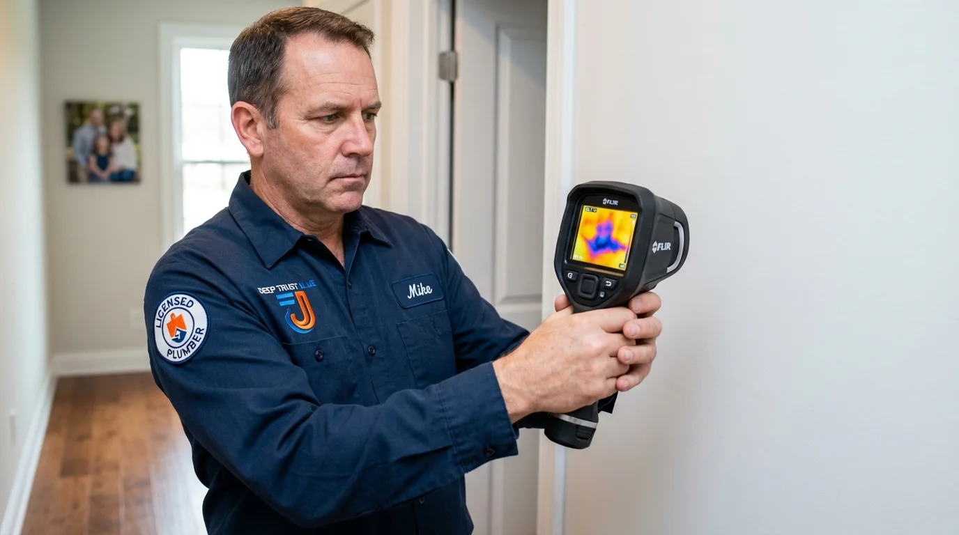 Thermal imaging leak detection by Johns Plumbing LLC in Tenafly